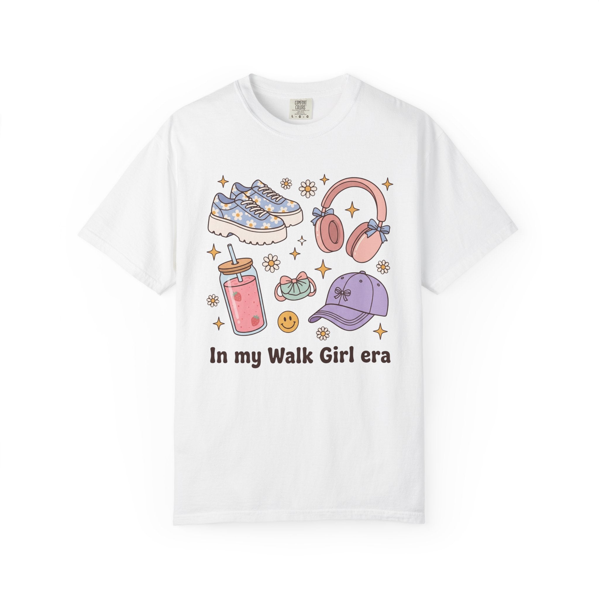 In My Walk Girl Era Cute Walking Essentials Graphic T-Shirt
