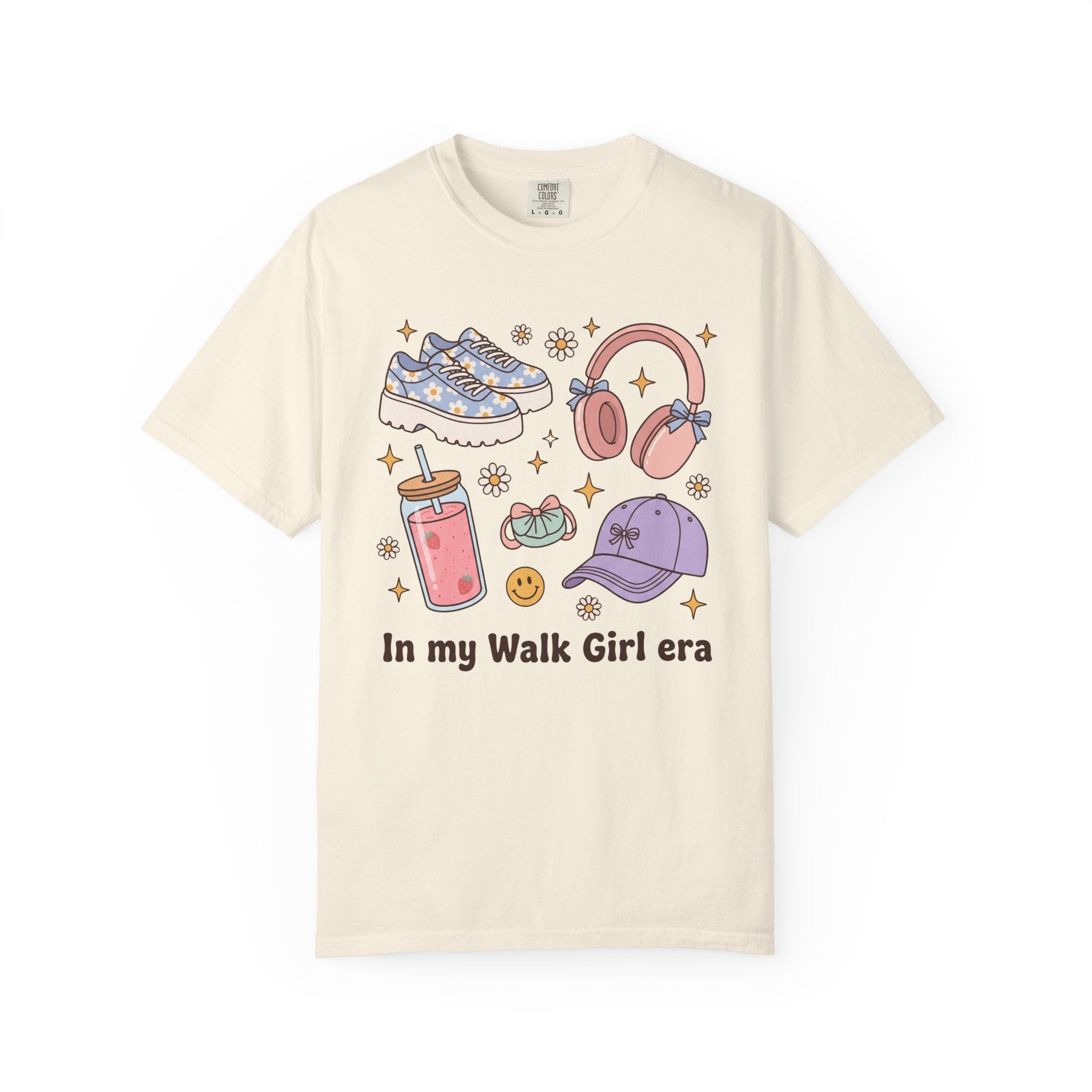 In My Walk Girl Era Cute Walking Essentials Graphic T-Shirt