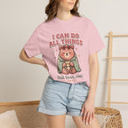 I Can Do All Things but first, rest Cute Bear Inspirational T-Shirt