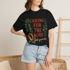 Caring for the Body God Gave Me Floral Faith T-Shirt