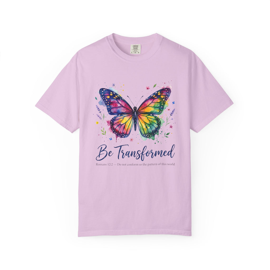 Be Transformed Butterfly Colorful Inspirational T-Shirt