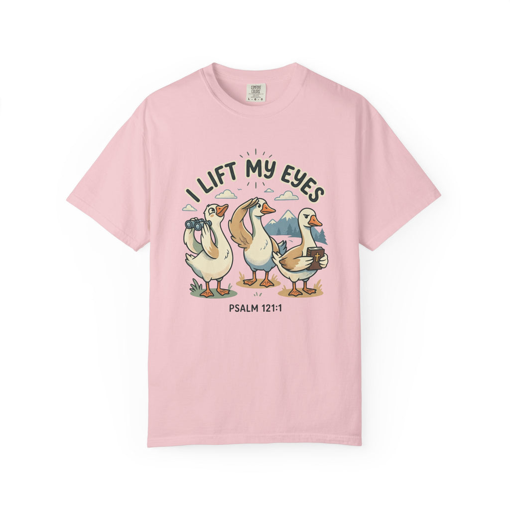 I Lift My Eyes (Psalm 121) Cute Geese Christian T-Shirt