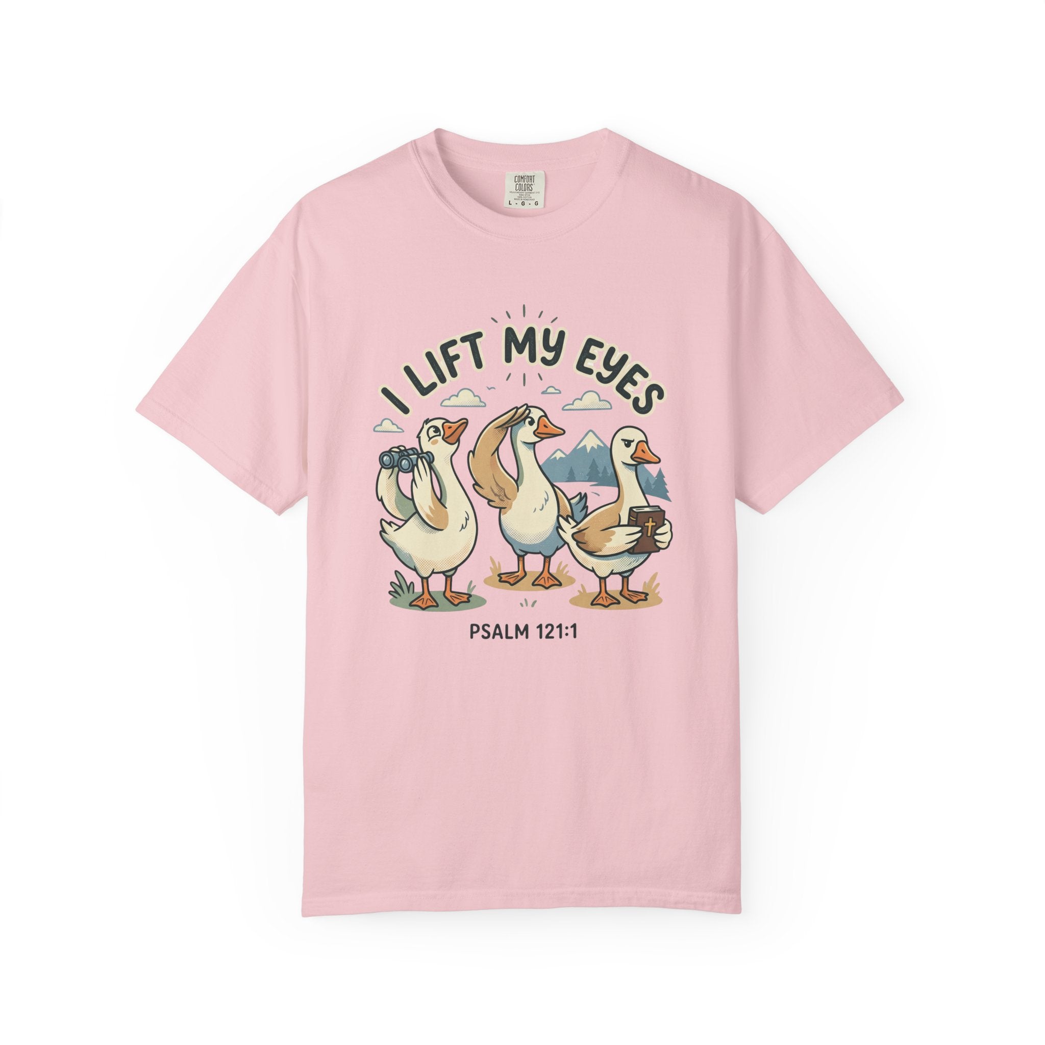 I Lift My Eyes (Psalm 121) Cute Geese Christian T-Shirt