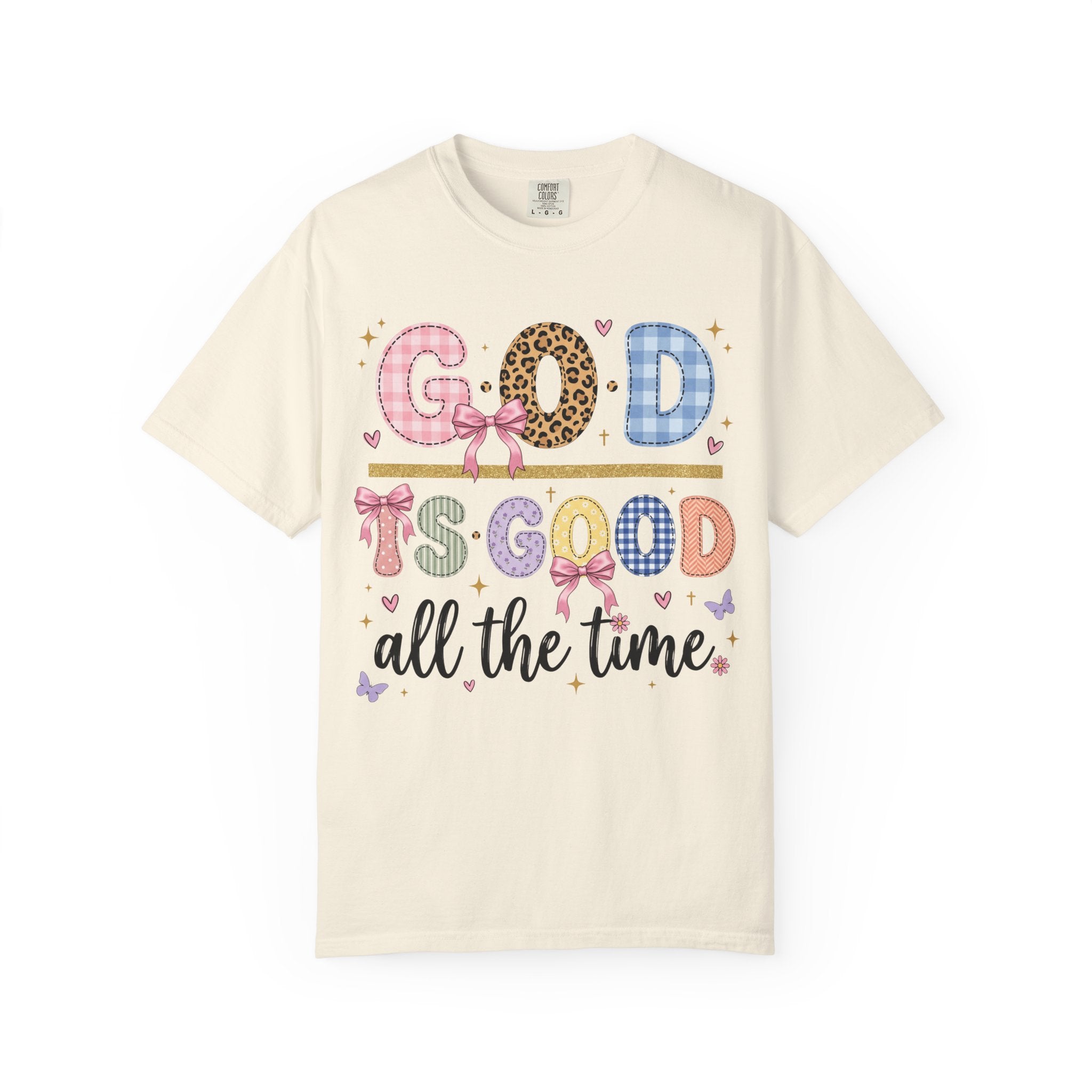 God Is Good All The Time Cute Pastel Faith Graphic T-Shirt