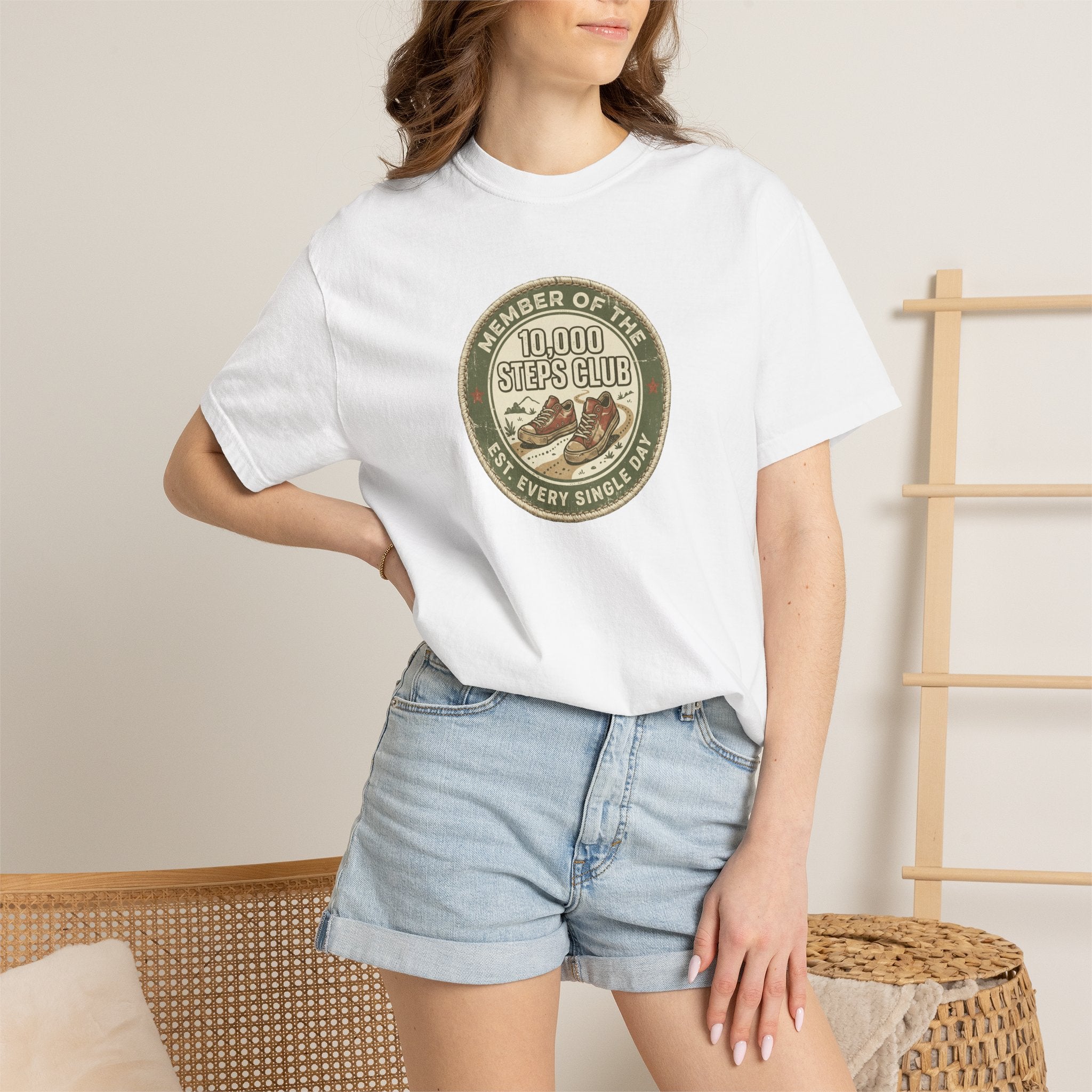Member of the 10,000 Steps Club Walking T-Shirt