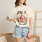Walk Pray Breathe Faith & Outdoor Inspiration Graphic T-Shirt