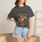 I Can Do All Things Christian Leopard Floral Bible Verse (Philippians 4:13) T-Shirt