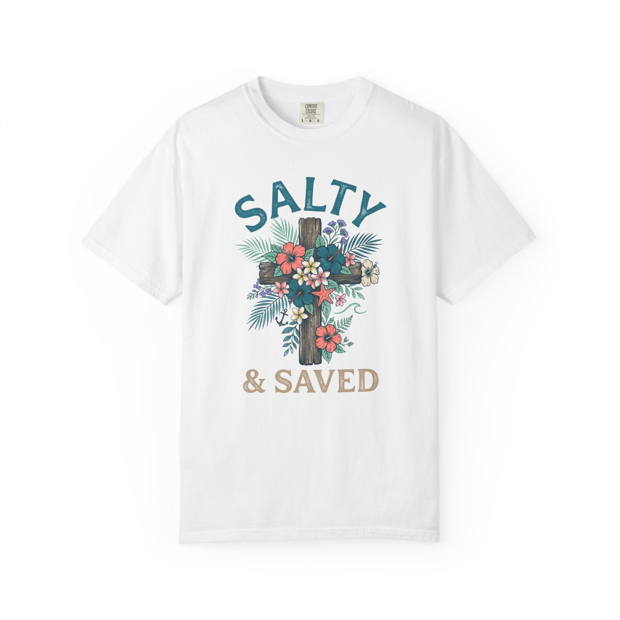 Salty & Saved Floral Cross T-Shirt