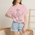 Slow & Blessed Turtle Relaxed Faith-Inspired Graphic T-Shirt