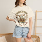 Walking By Faith, Tripping Constantly Sunflower Christian T-Shirt