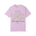 She Laughs (Proverbs 31:25) T-Shirt