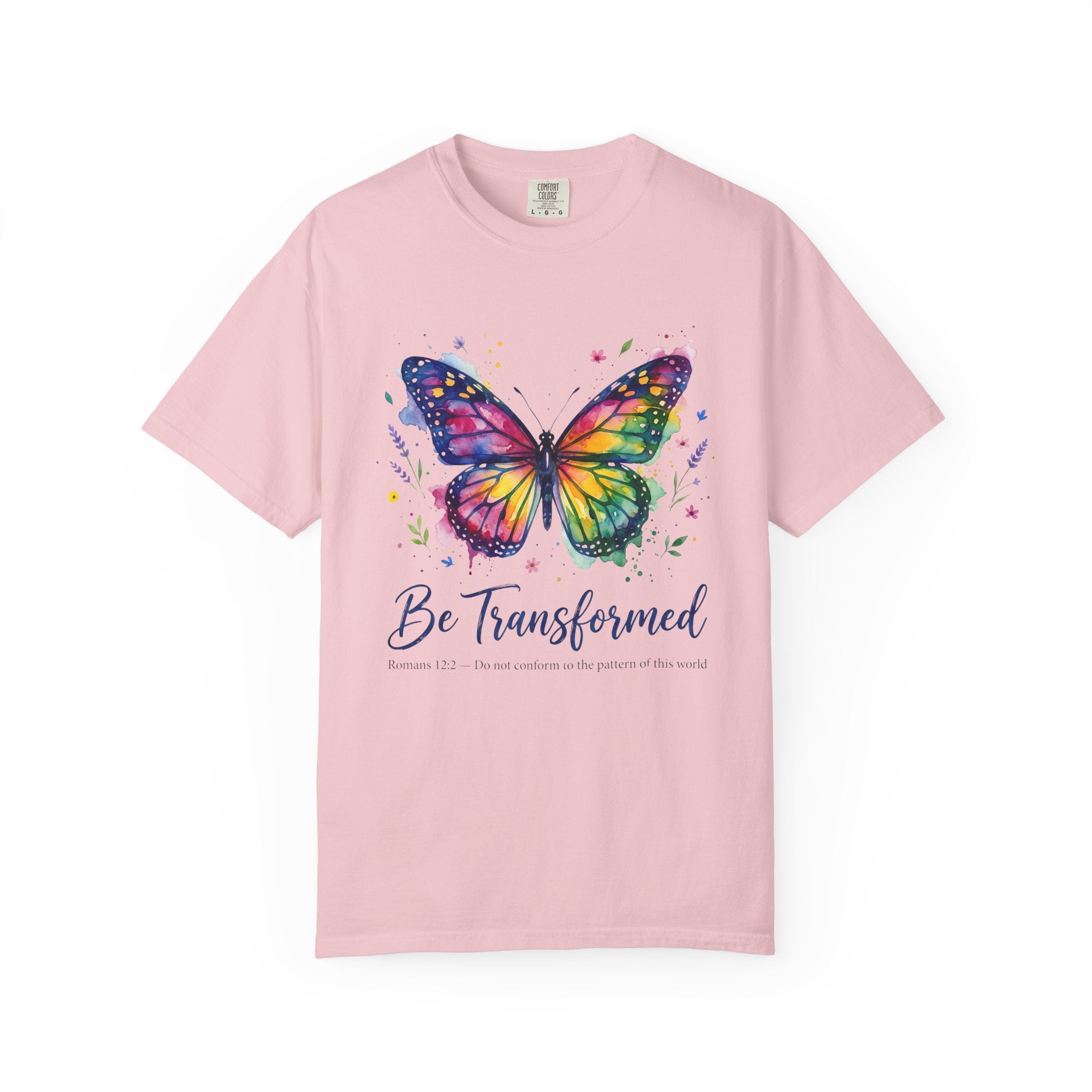 Be Transformed Butterfly Colorful Inspirational T-Shirt