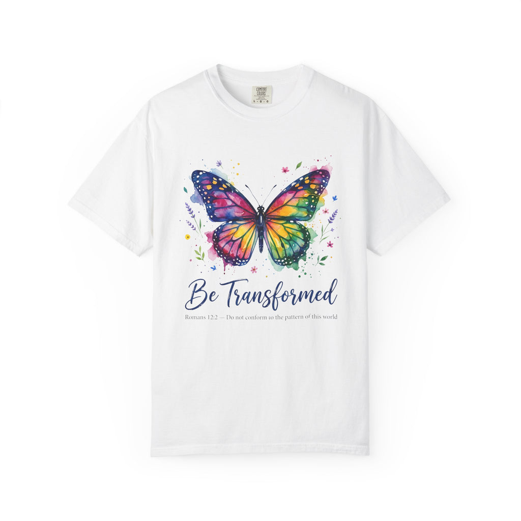 Be Transformed Butterfly Colorful Inspirational T-Shirt
