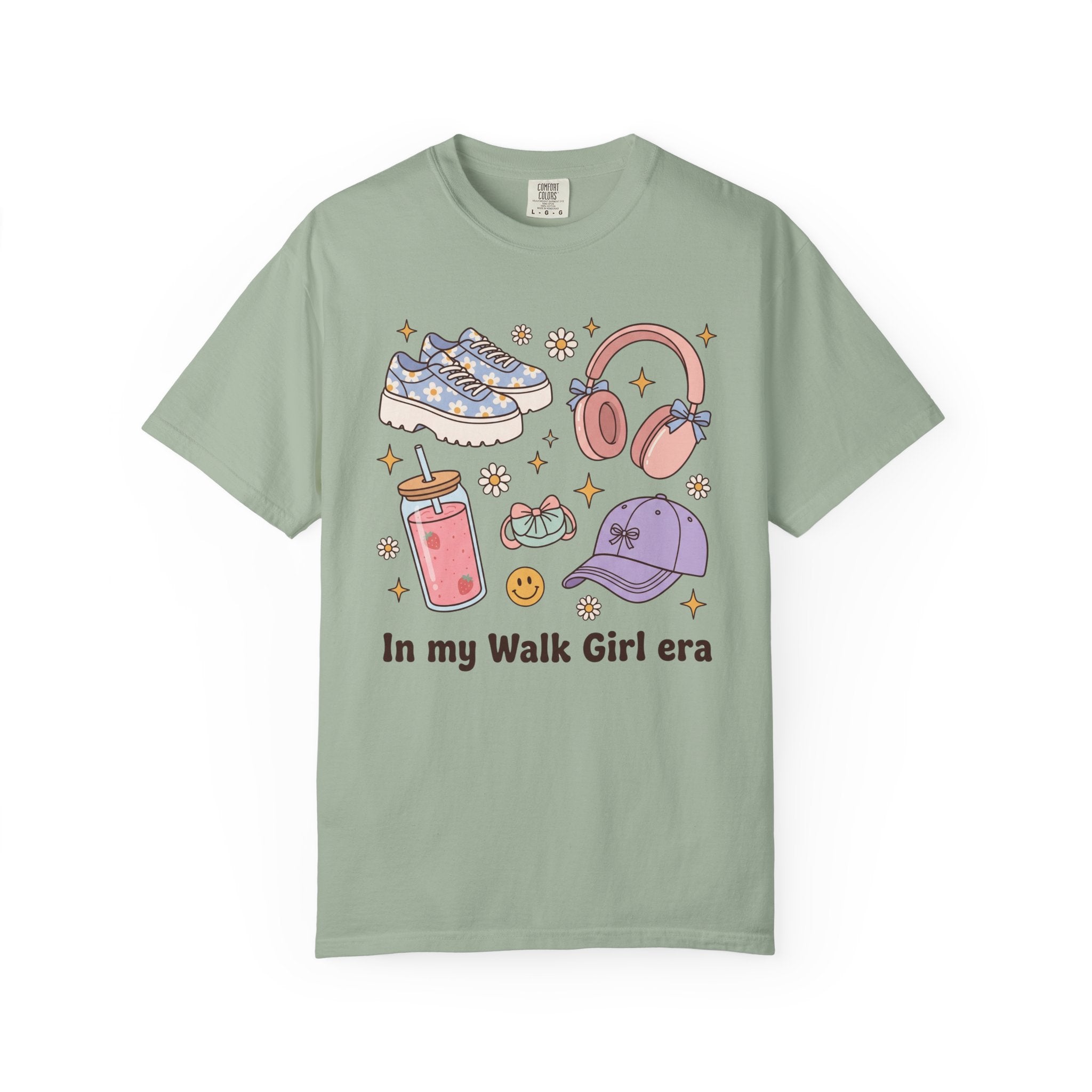 In My Walk Girl Era Cute Walking Essentials Graphic T-Shirt