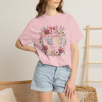 She Is Clothed in Strength Floral Inspirational Christian T-Shirt