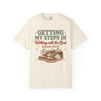 Getting My Steps In, Walking with the Lord (Isaiah 40:31) Faith Walk T-Shirt