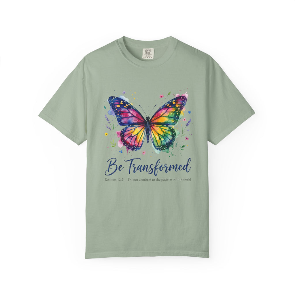 Be Transformed Butterfly Colorful Inspirational T-Shirt