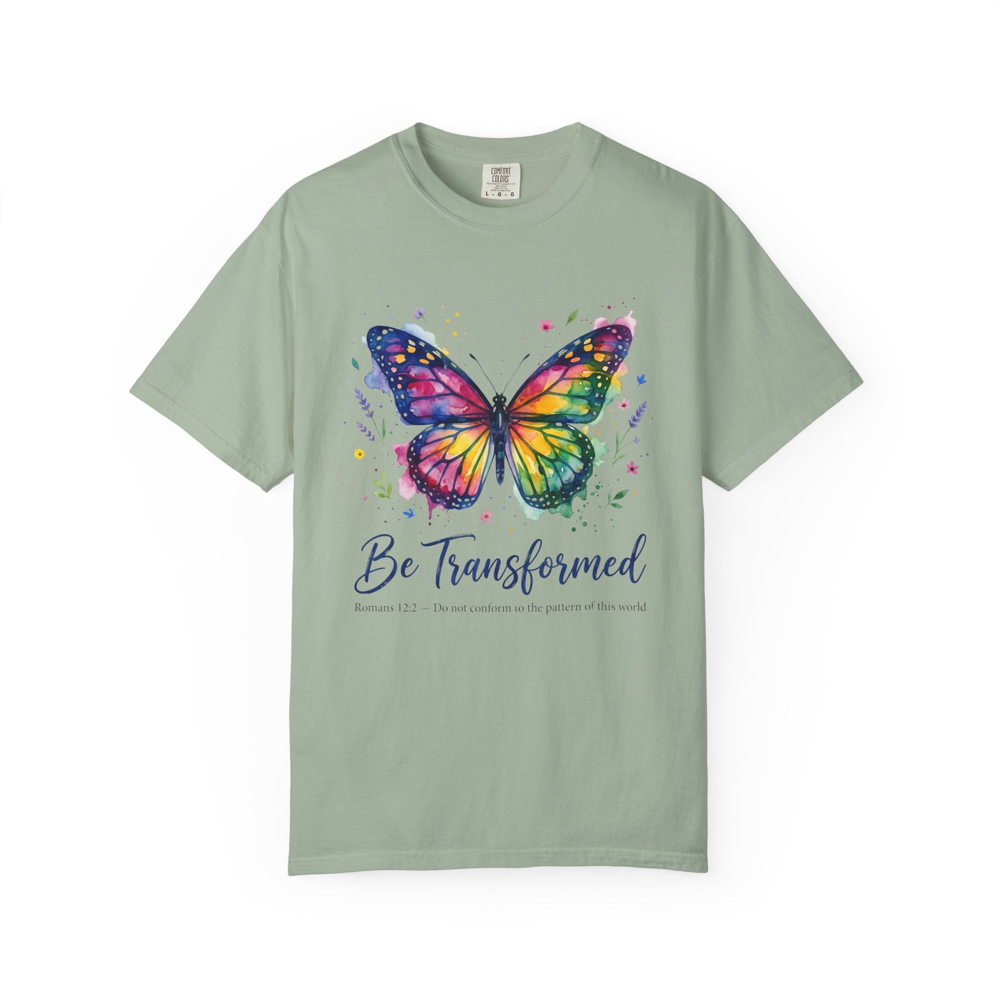 Be Transformed Butterfly Colorful Inspirational T-Shirt