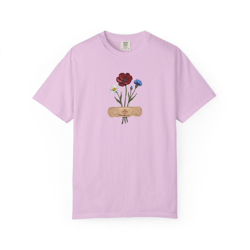 Bandage Wildflower Bouquet Healing GraphicT-Shirt