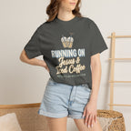 Running on Jesus & Iced Coffee Inspirational Christian T-Shirt