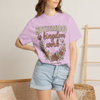 Motherhood Is Kingdom Work Floral Mom Appreciation T-Shirt