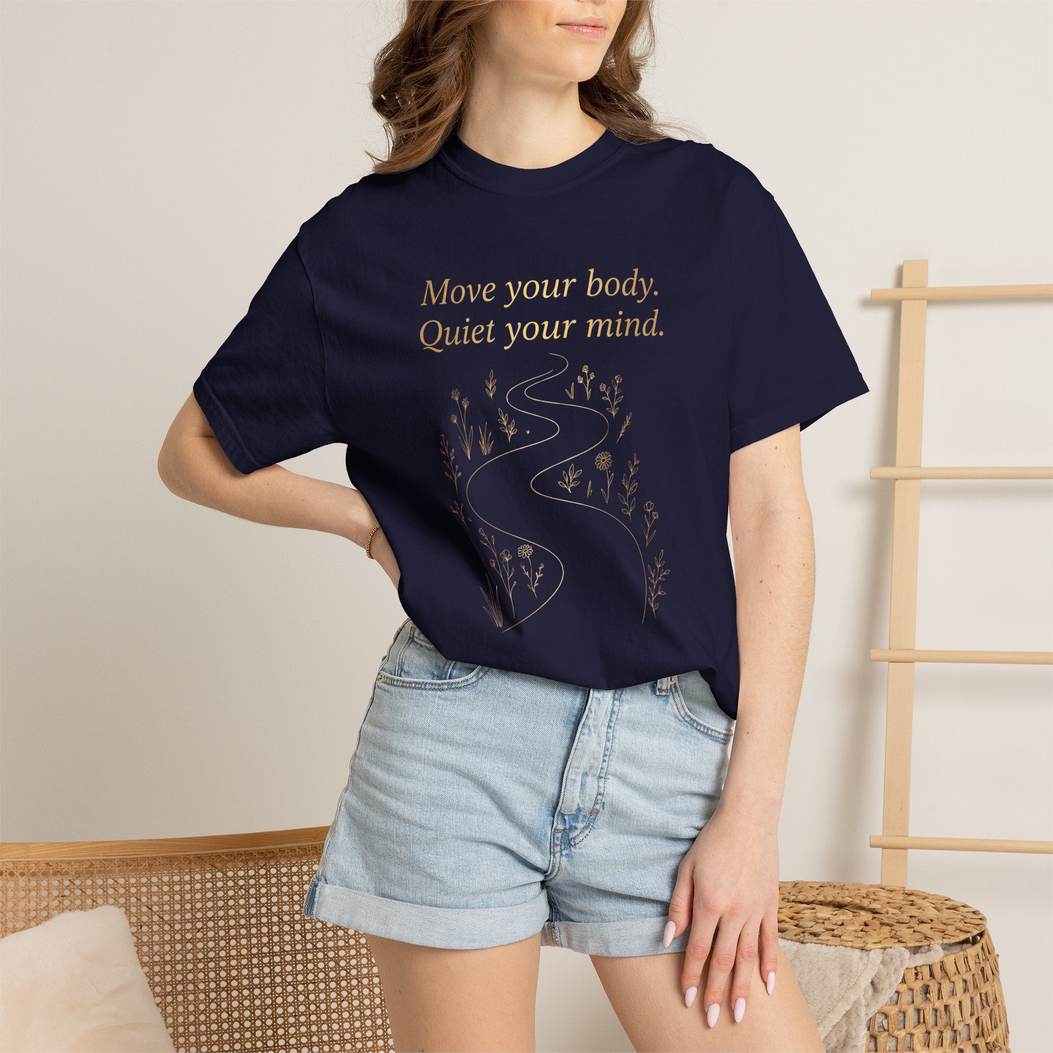 Move Your Body, Quiet Your Mind Walking Graphic T-Shirt