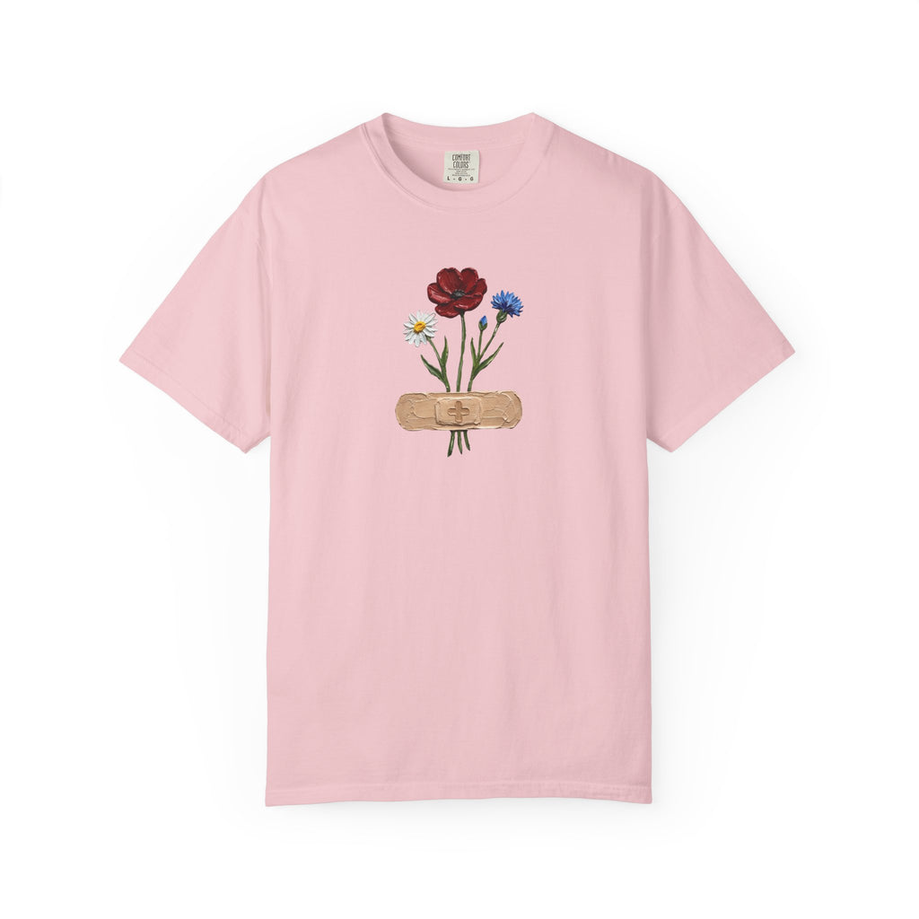 Bandage Wildflower Bouquet Healing GraphicT-Shirt