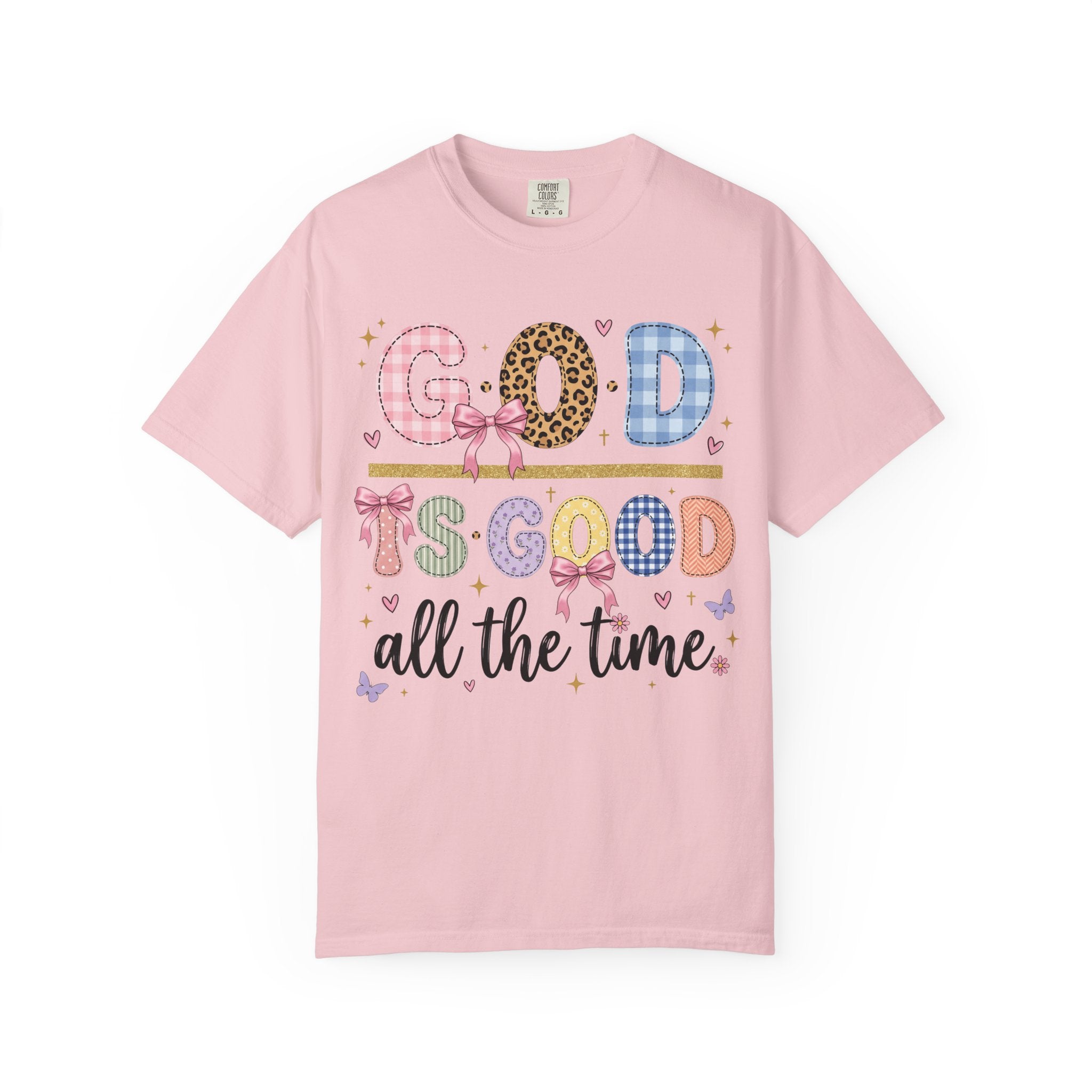 God Is Good All The Time Cute Pastel Faith Graphic T-Shirt