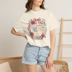 She Is Clothed in Strength Floral Inspirational Christian T-Shirt