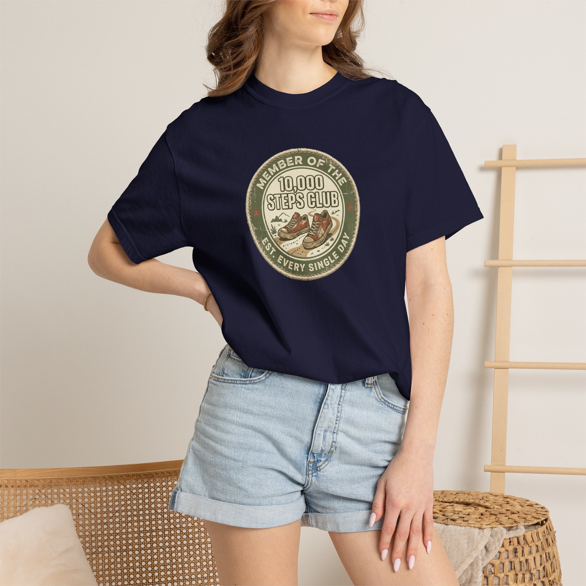 Member of the 10,000 Steps Club Walking T-Shirt
