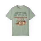 Getting My Steps In, Walking with the Lord (Isaiah 40:31) Faith Walk T-Shirt