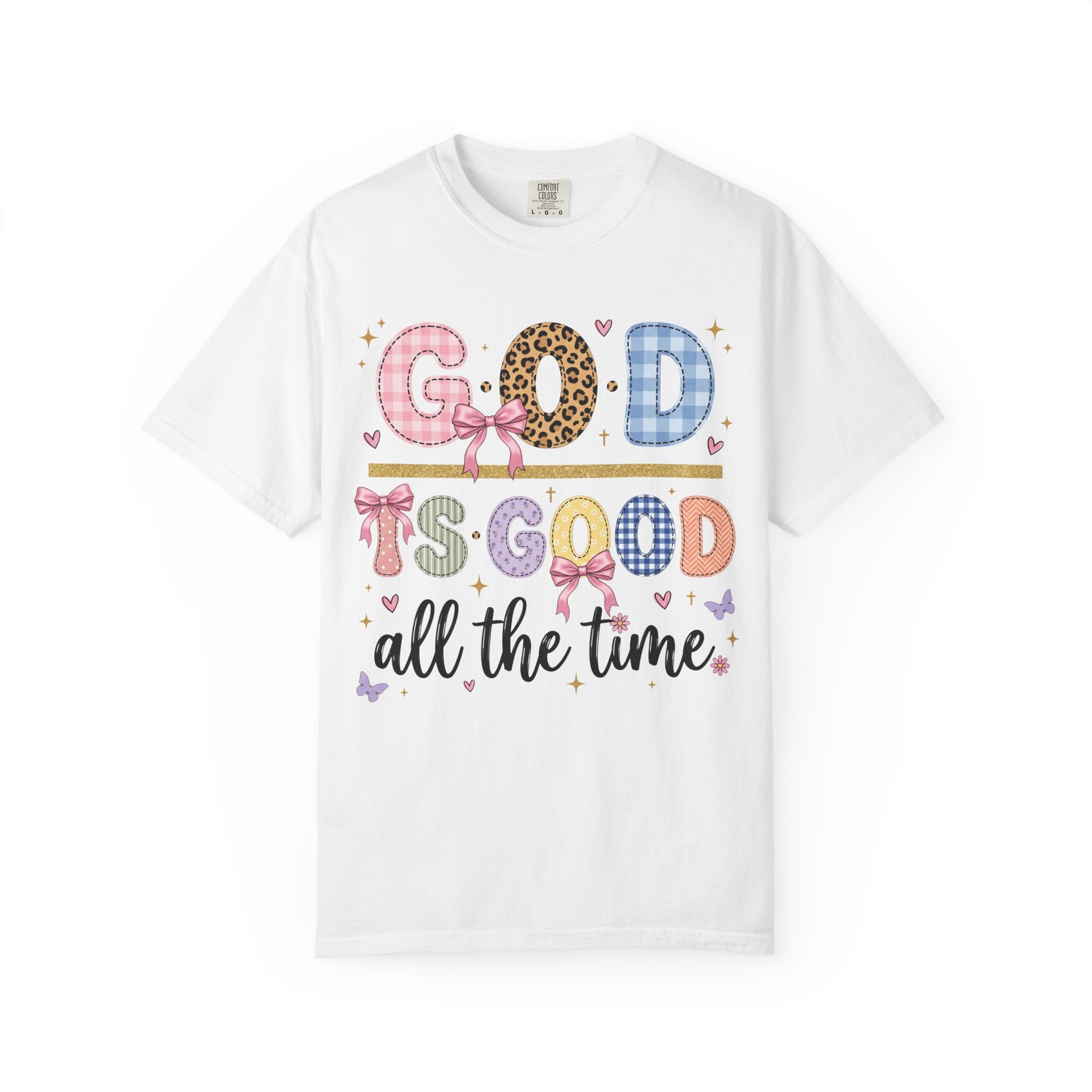 God Is Good All The Time Cute Pastel Faith Graphic T-Shirt