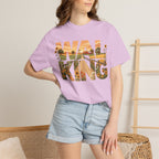 Walking Graphic Sunflower & Countryside Scenic Lettering T-Shirt