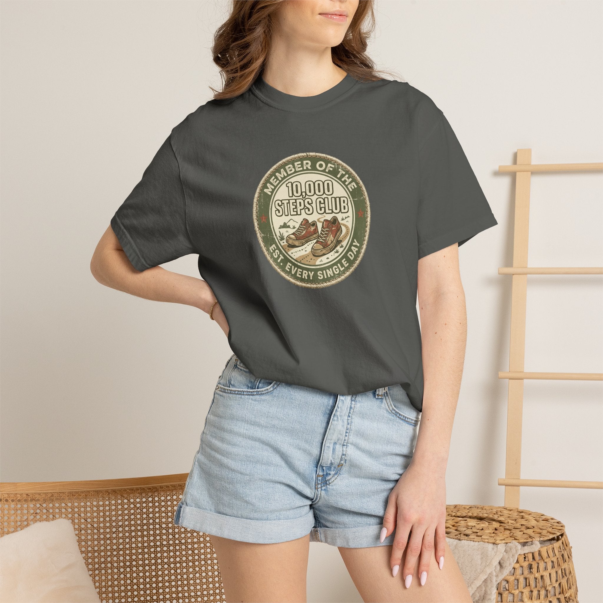 Member of the 10,000 Steps Club Walking T-Shirt