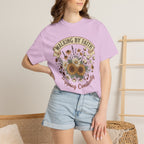 Walking By Faith, Tripping Constantly Sunflower Christian T-Shirt