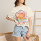 She Is Held (Zephaniah 3:17) Christian Sunset T-Shirt
