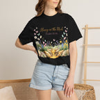 Honey in the Rock (Psalm 81:16) Floral Scripture T-Shirt