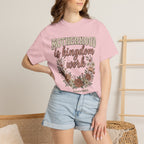 Motherhood Is Kingdom Work Floral Mom Appreciation T-Shirt