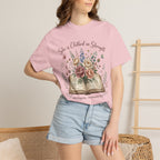 She is Clothed in Strength Floral (Proverbs 31:25) Bible Verse Christian T-Shirt
