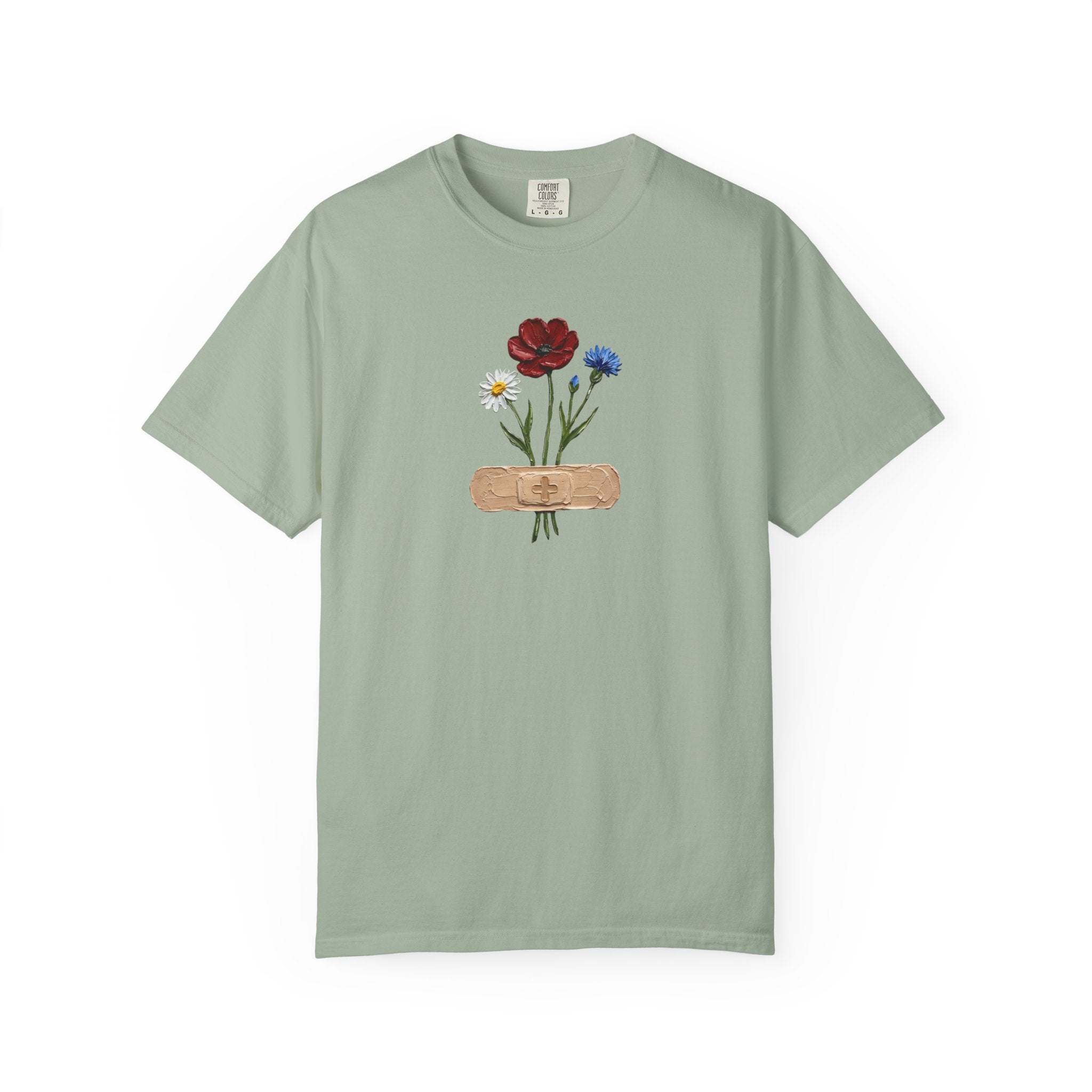 Bandage Wildflower Bouquet Healing GraphicT-Shirt