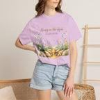 Honey in the Rock (Psalm 81:16) Floral Scripture T-Shirt