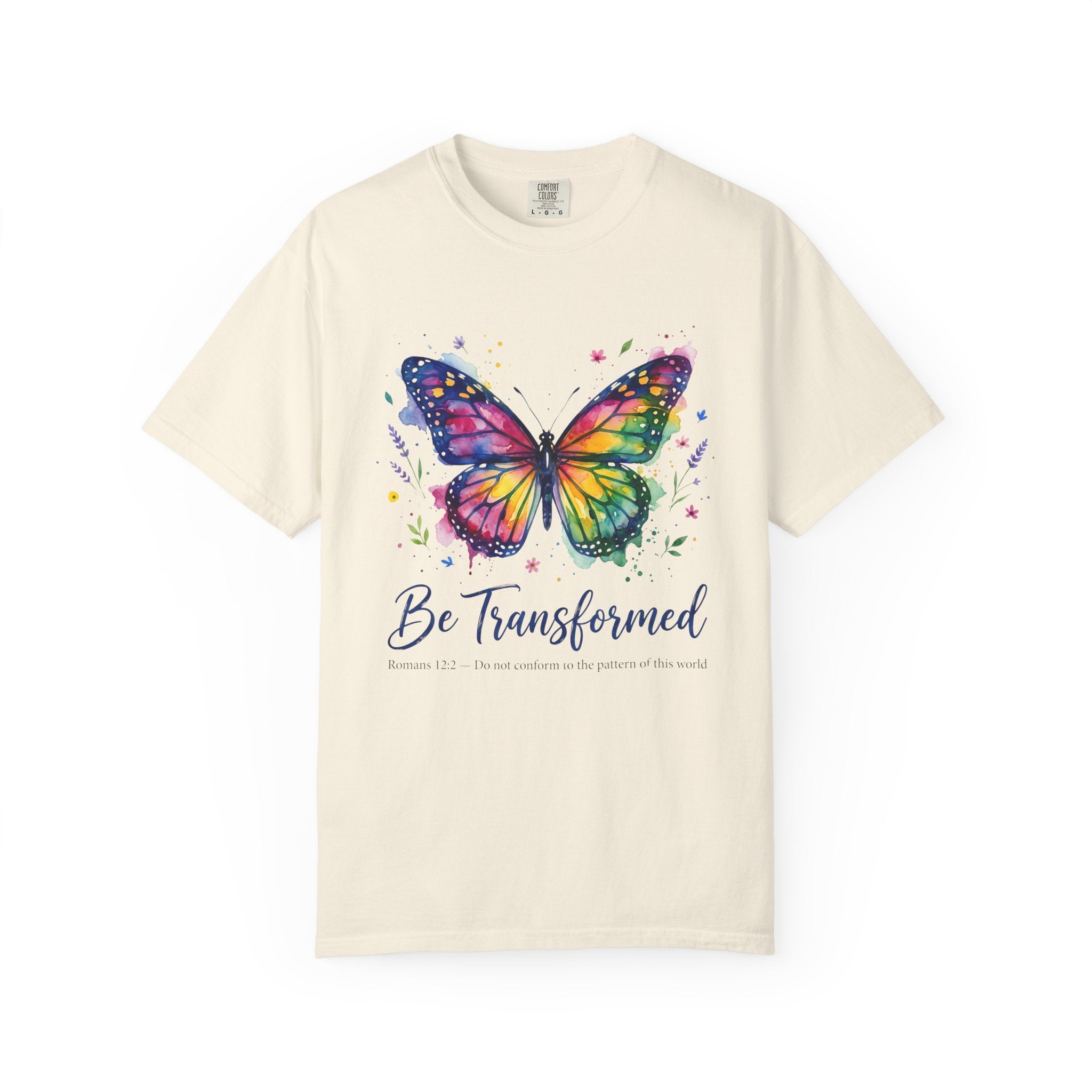 Be Transformed Butterfly Colorful Inspirational T-Shirt