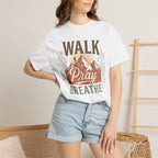 Walk Pray Breathe Faith & Outdoor Inspiration Graphic T-Shirt