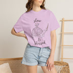 Slow & Blessed Turtle Relaxed Faith-Inspired Graphic T-Shirt