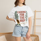 Caring for the Body God Gave Me Floral Faith T-Shirt