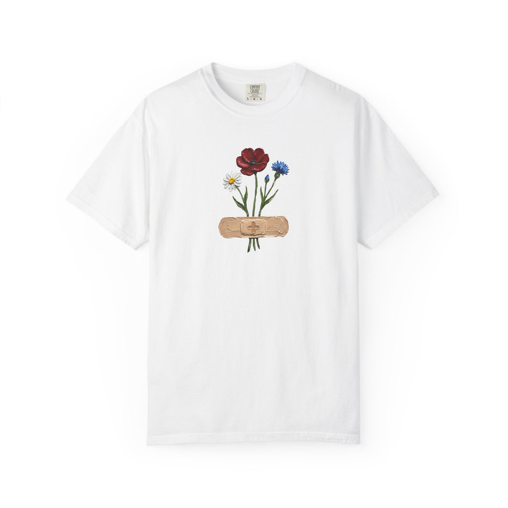 Bandage Wildflower Bouquet Healing GraphicT-Shirt